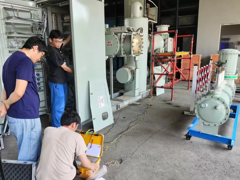 حالة اختبارات توقيت وحركة قواطع الدائرة 110kV