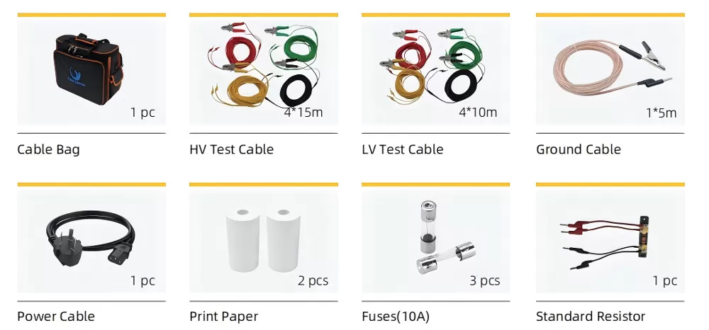 Accessories of DRT3XXL Series Automated Six-winding Transformer Ohmmeter