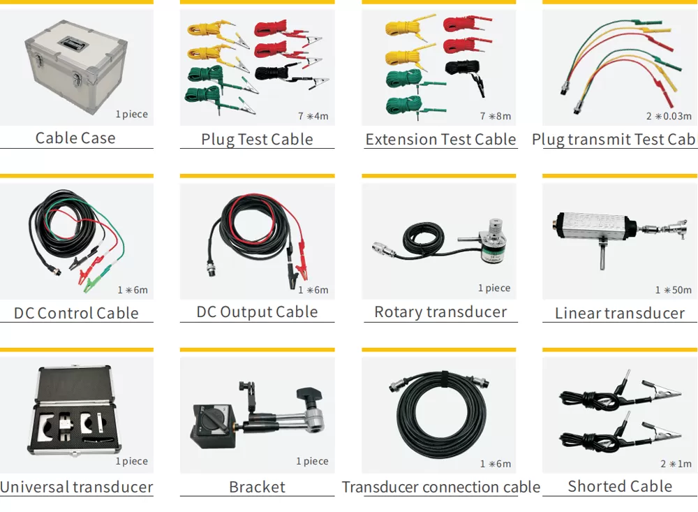 Accessories of HVS-50T Circuit Breaker Analyzer