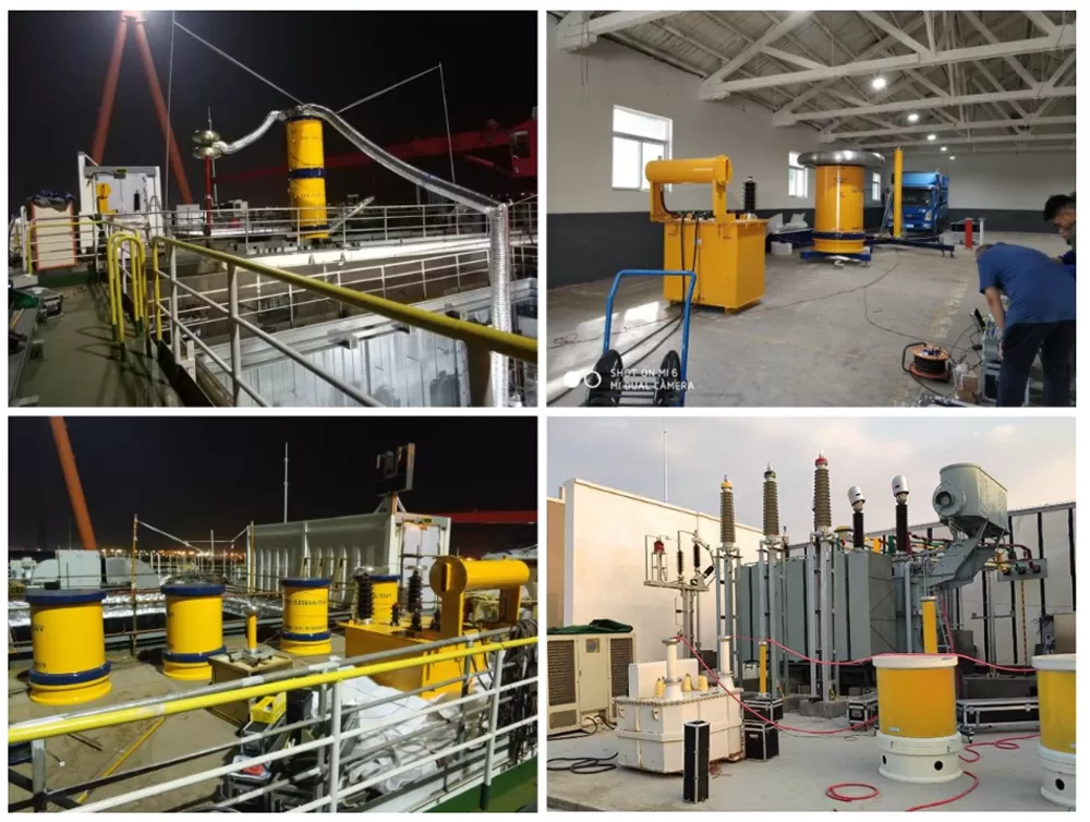 On-site Display of ESR-800 HV Resonant Test System On-site Display of ESR-800 HV Resonant Test System