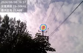 10 كيلو فولت خطوط علوي تصوير صوتي تشخيص التفريغ الجزئي